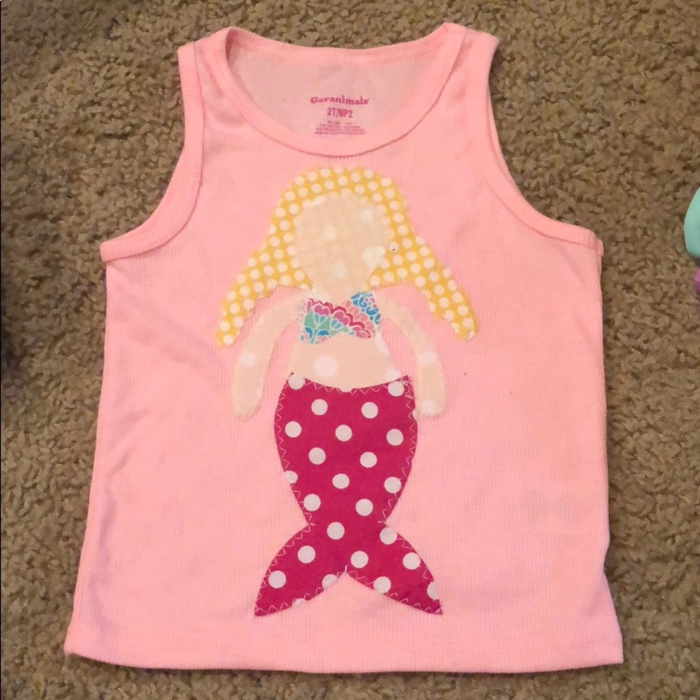 Mermaid Appliqué tank top